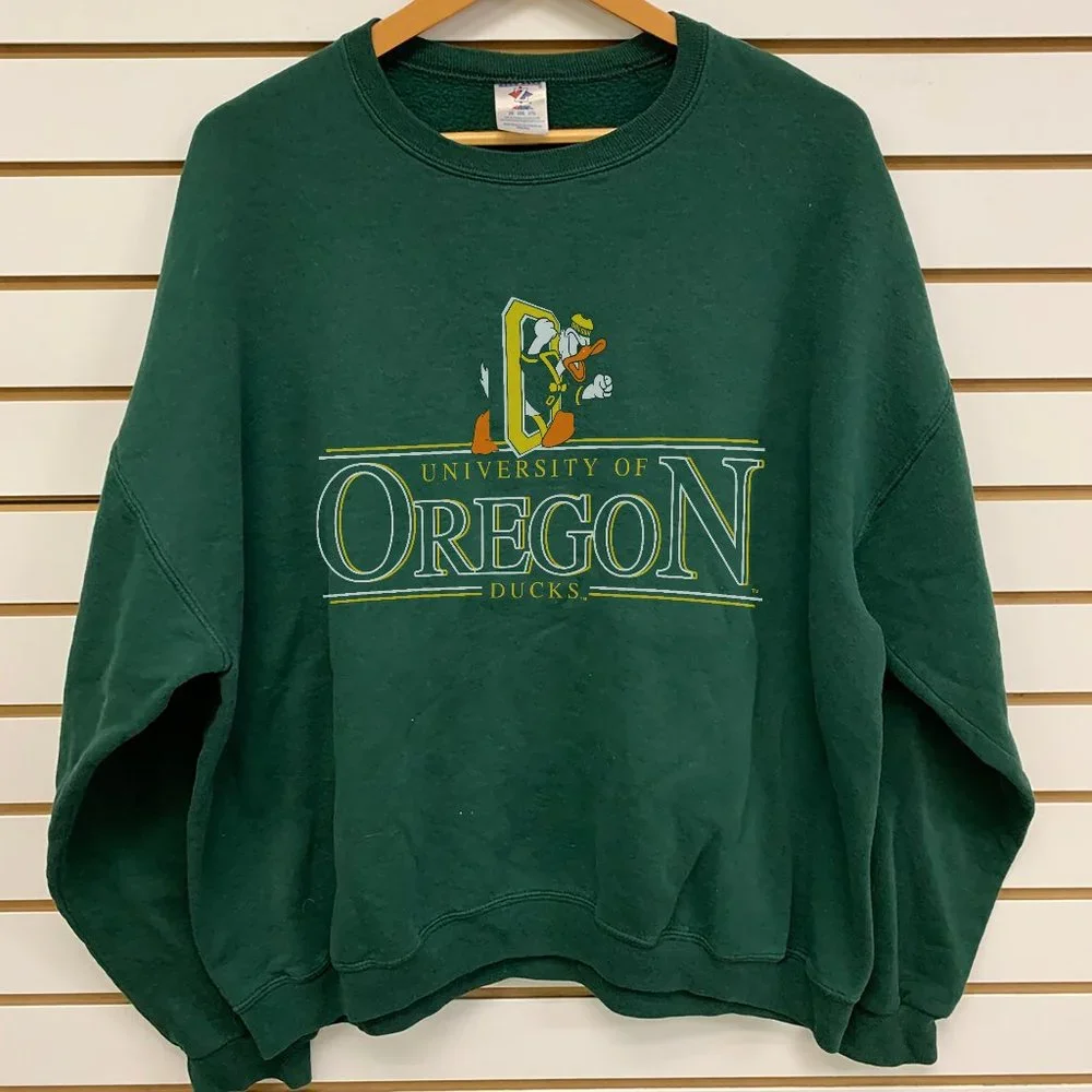 Vintage 90s University Of Oregon Duck Sweatshirt, Oregon Ducks Men Women Shirt